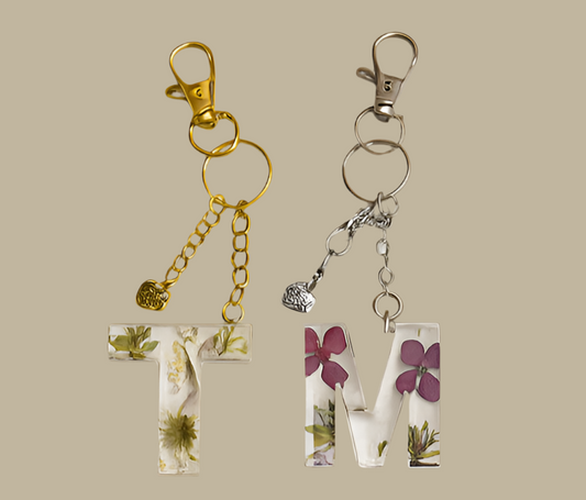 Floral Keychain letter