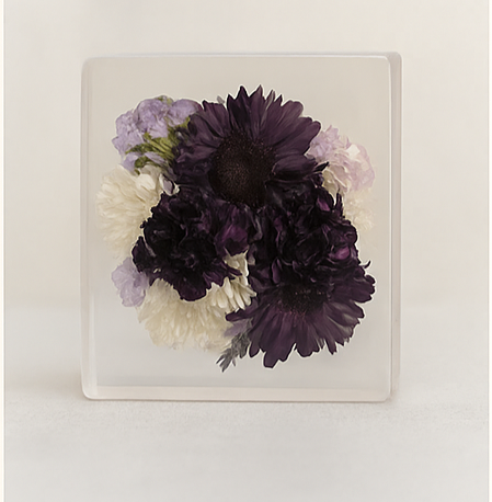 Custom Floral Resin Blocks – Two Sizes