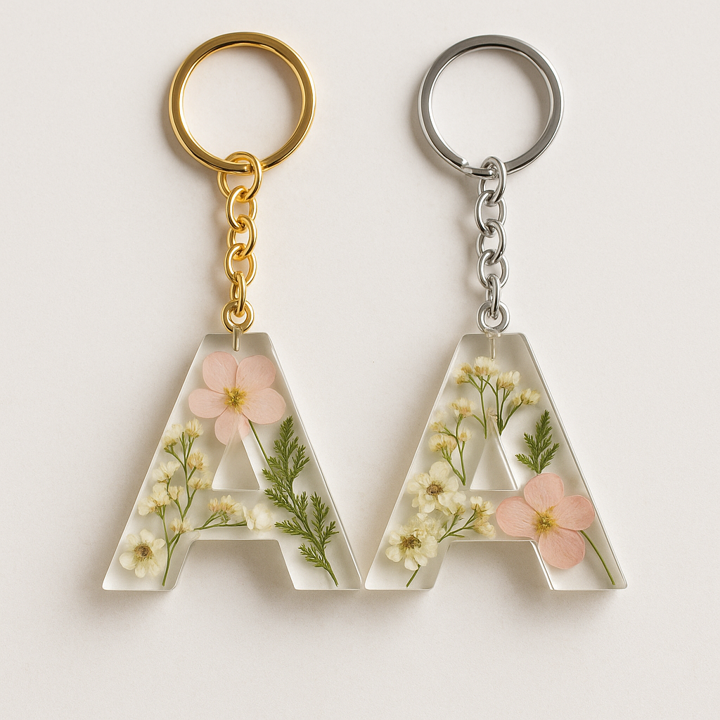 Floral Keychain letter