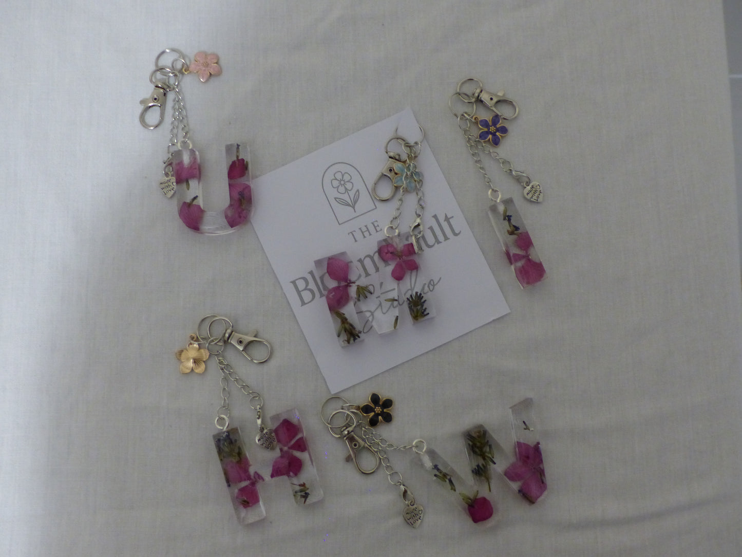 Floral Keychain letter