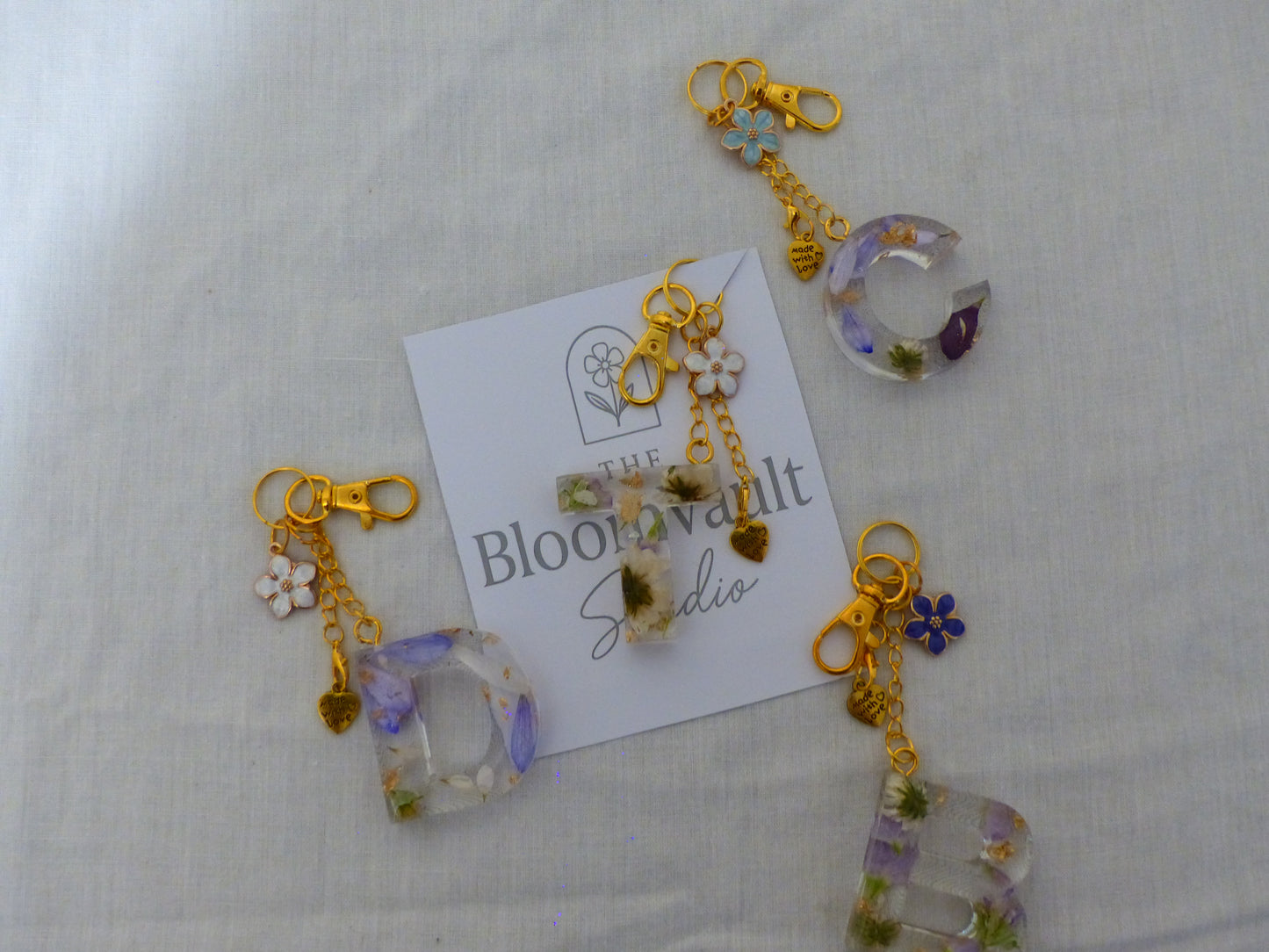 Floral Keychain letter