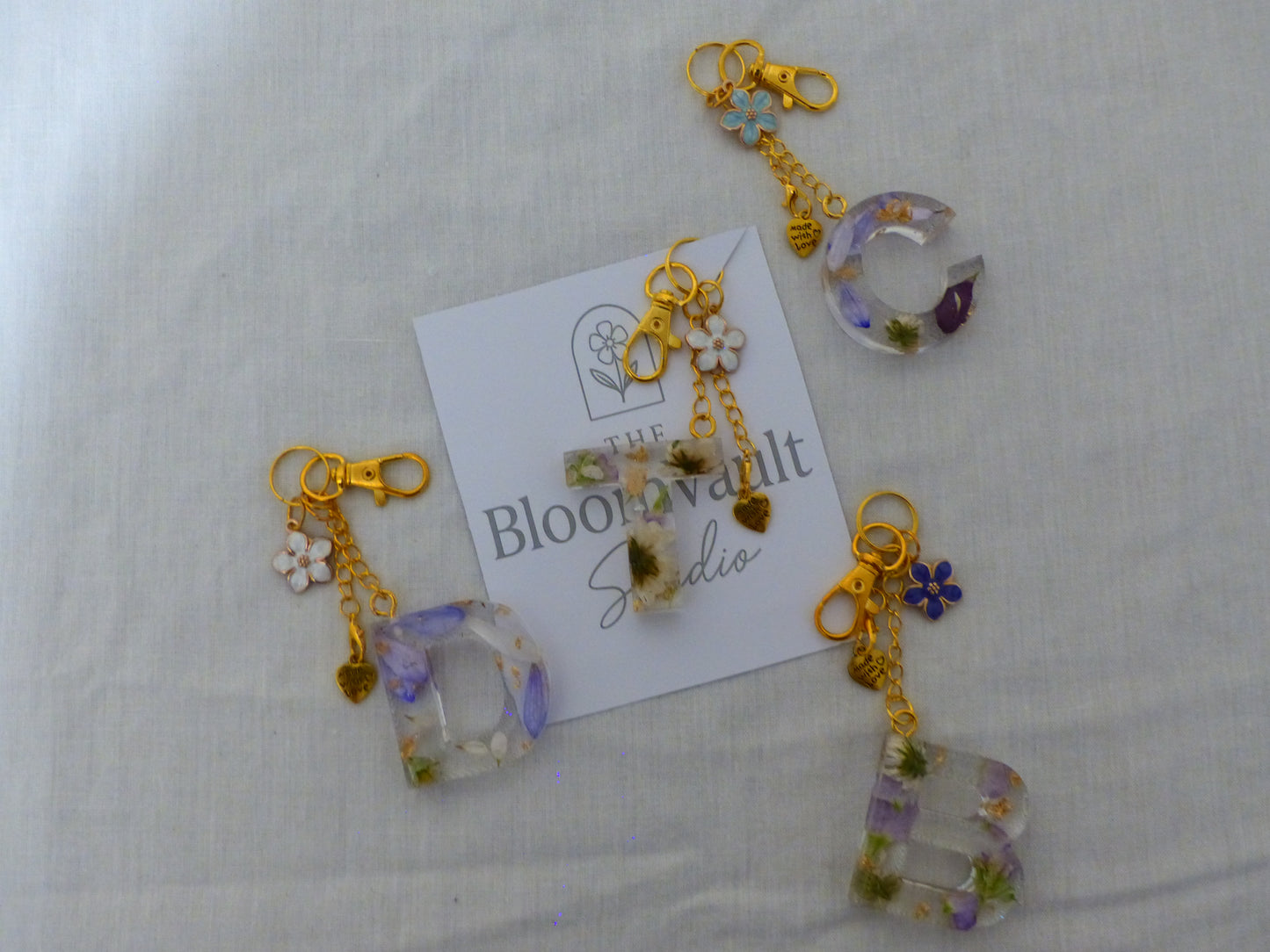 Floral Keychain letter